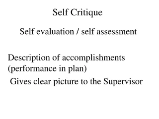 Effective Self-Evaluation and Accomplishments Review