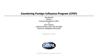 Countering Foreign Influence Program Overview