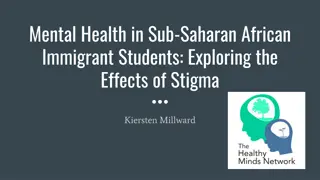 Mental Health Stigma in SSA Immigrant Students