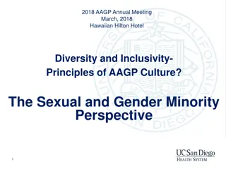 The Sexual and Gender Minority  Perspective