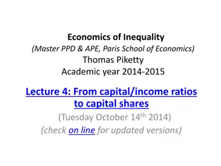 Capital-Income Ratios and Capital Shares