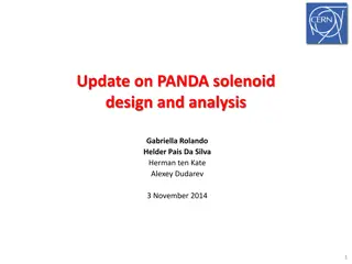 Update on PANDA solenoid  design and analysis