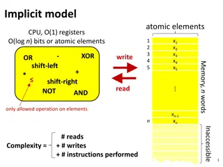 Implicit Model and Sorting Data Complexity Analysis