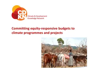 Equity-Responsive Budgeting for Climate Projects