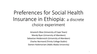 Preferences for Social Health Insurance in Ethiopia: A Discrete Choice Experiment