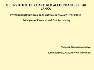 Principles of Financial and Cost Accounting - Conceptual Framework for Financial Reporting