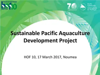 Sustainable Pacific Aquaculture Development Project