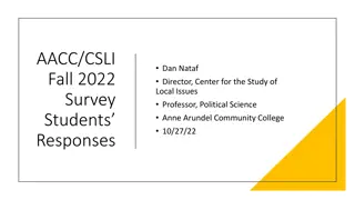 AACC/CSLI Fall 2022 Survey: Students vs. General Sample Insights