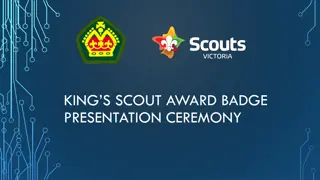 King's Scout Award Badge Presentation Ceremony