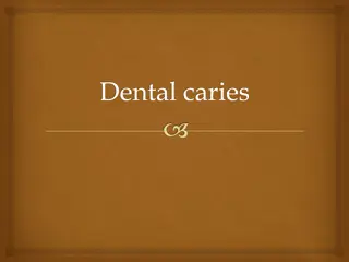 Dental Caries Etiology and Classification