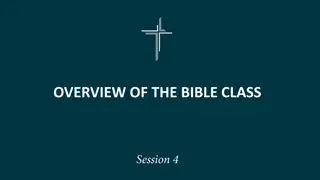 Overview of the Bible Class Images