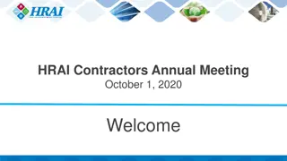 HRAI Contractors Annual Meeting - October 1, 2020