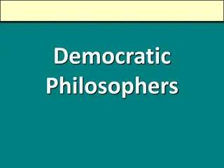 Democratic Philosophers and Their Philosophies
