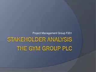 Stakeholder Analysis for The Gym Group PLC Project