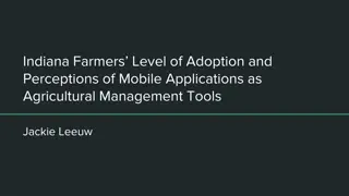 Indiana Farmers' Adoption of Mobile Applications for Agricultural Management