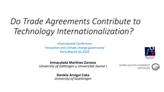 Impact of Trade Agreements on Technology Internationalization
