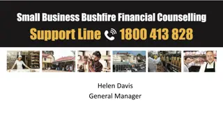 Small Business Bushfire Financial Counselling Support