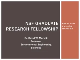 NSF GRADUATE RESEARCH FELLOWSHIP