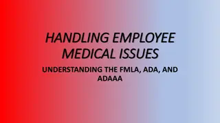 HANDLING EMPLOYEE MEDICAL ISSUES