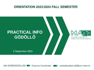 Practical Information for Fall Semester 2023: Essential Details