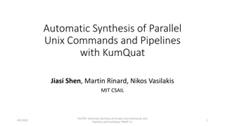 Automatic Synthesis of Parallel Unix Commands and Pipelines with KumQuat