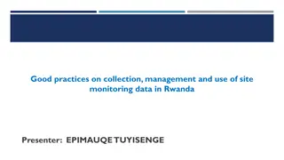 Best Practices for Site Monitoring Data in Rwanda