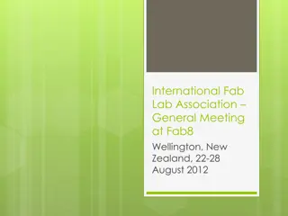 International Fab Lab Association General Meeting at Fab8 Wellington