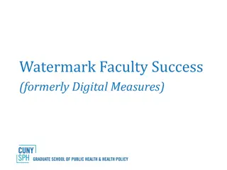 Watermark Faculty Success