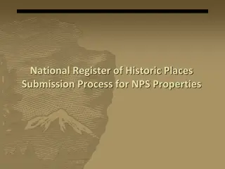 National Register of Historic Places Submission Process