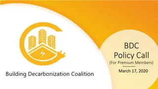 BDC Policy Call for Premium Members - March 17, 2020
