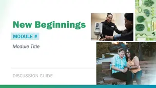 New Beginnings Discussion Guide