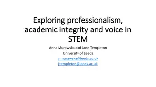 Professionalism and Academic Integrity in STEM Education