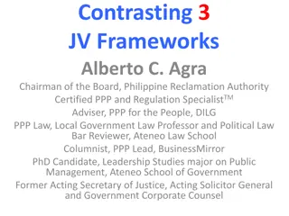 Contrasting 3JV Frameworks: Alberto C. Agra's Expertise