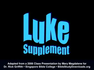 Luke's Gospel: Universal Savior in Sovereign Kingdom