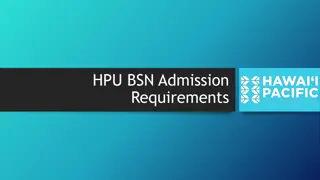 HPU BSN Admission Requirements & Prerequisite Courses