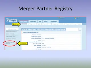 Merger Partner Registry - Identify & Connect