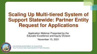 Scaling Up Multi-tiered System of Support in California Education