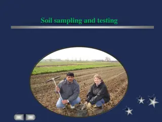 Soil Sampling and Testing for Nutrient Analysis