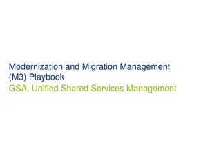 Modernization and Migration Management Playbook Overview