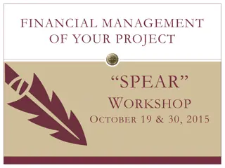 Financial Management of Project Spear Workshop