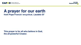 A Prayer for Our Earth by Pope Francis - Embracing Love and Unity