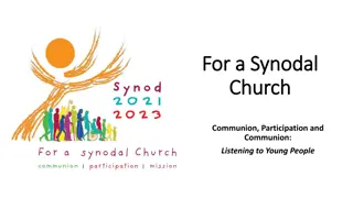 2023 Synod of Bishops: For a Synodal Church Focused on Communion, Participation, Mission