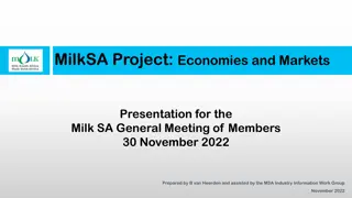 MilkSA Economies & Markets Presentation