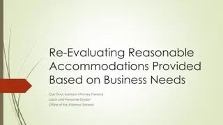 Re-Evaluating Reasonable Accommodations Based on Business Needs
