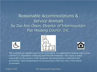 Fair Housing Act: Definitions and Accommodations