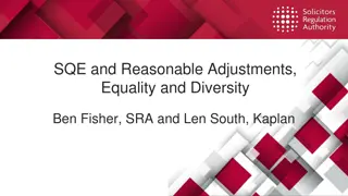 SQE and Reasonable Adjustments: Kaplan's Approach