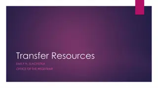 Helpful Resources for Transfer Students at Office of the Registrar