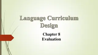 Language Curriculum Design