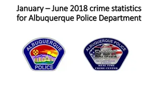 Albuquerque Police Department Crime Statistics 2018 Overview