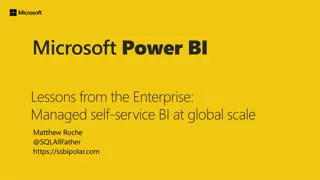 Managed Self-Service BI at Global Scale - Lessons from Enterprise